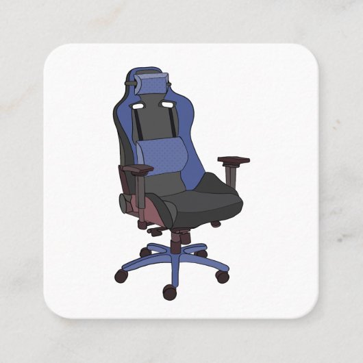 Gaming-Chair Quadratische Visitenkarte (Vorderseite)