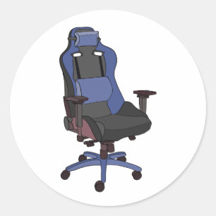 Gaming-Chair Runder Aufkleber