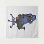 Gaming-Chair Wandteppich (Vorderseite (Horizontal))