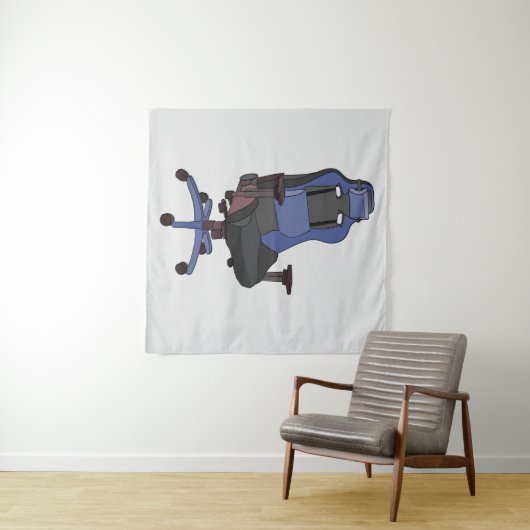 Gaming-Chair Wandteppich (Beispiel (Horizontal))