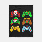 Gaming Christmas For Boys Gamer Youth Teens Men Xm Fleecedecke (Vorderseite)