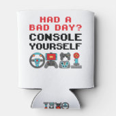 Gaming Console Funny Pub Gamer Video Games Player Dosenkühler (Rückseite)