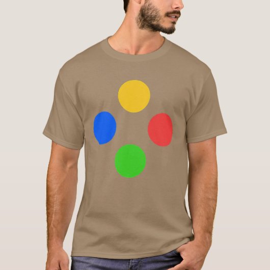 Gaming Controller Buttons ABXY friends T-Shirt (Vorderseite)