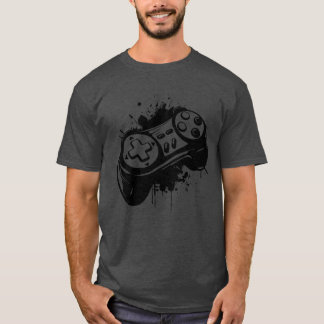 Gaming-Controller-Farbklecks lustige Familie T-Shirt