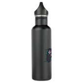 Gaming Controller Game Gamer Video Game Geschenkid Edelstahlflasche (Links)