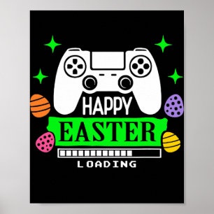 Gaming-Controller-Gamer für Videospiele Ostereier Poster