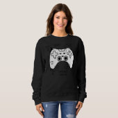 Gaming-Controller Graffiti Style Illustration Quot Sweatshirt (Vorne ganz)