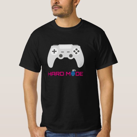 Gaming-Controller Harter Modus T-Shirt (Vorderseite)