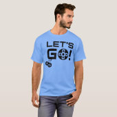 Gaming Controller Lets Go Gamer funny girl T-Shirt (Vorne ganz)