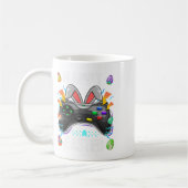 Gaming-Controller mit sonnigen Ohren Funny Easter  Kaffeetasse (Links)