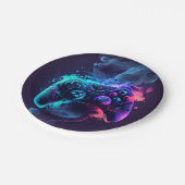 Gaming-Controller-Party Pappteller (Schrägansicht)