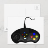 Gaming-Controller Postkarte (Vorne/Hinten)