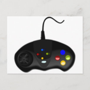 Gaming-Controller Postkarte