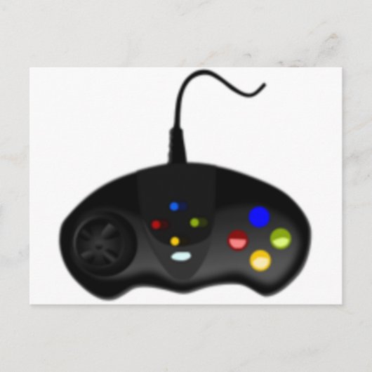 Gaming-Controller Postkarte (Vorderseite)