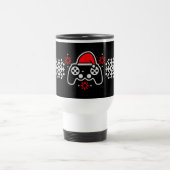 Gaming-Controller-Santa-Hut Weihnachts-Schneeflock Reisebecher (Mittel)
