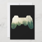 Gaming-Controller und Waldschutz Einladung (Vorderseite)