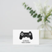 Gaming-Controller, Video Gamer Business Card Visitenkarte (Stehend Vorderseite)