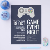 Gaming-Controller, Video-Gamer-Eventwerbung Flyer (Einzeln)