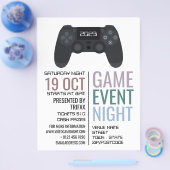 Gaming-Controller, Video-Gamer-Eventwerbung Flyer (Einzeln)