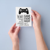 Gaming-Controller, Video-Gamer-Eventwerbung Flyer (Gruppe)