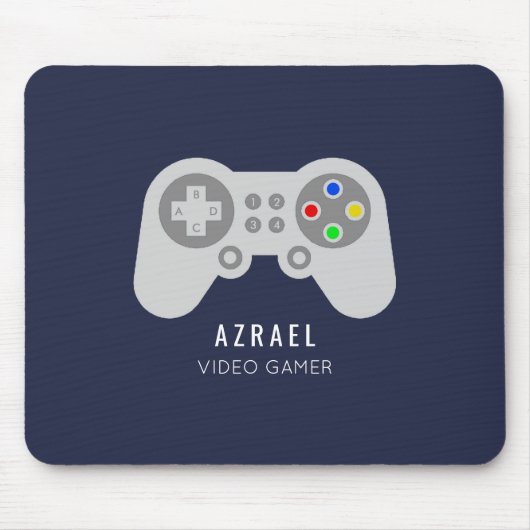 Gaming-Controller, Video-Gamer Mousepad (Vorne)