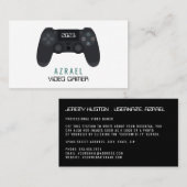 Gaming-Controller, Video-Gamer Visitenkarte (Vorne/Hinten)