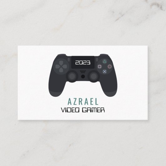 Gaming-Controller, Video-Gamer Visitenkarte (Vorderseite)