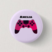 Gaming Controller Video Games Nerd Gamername Button (Vorderseite)