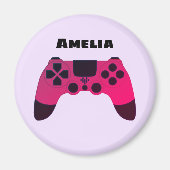 Gaming Controller Video Games Nerd Gamername Magnet (Vorne)