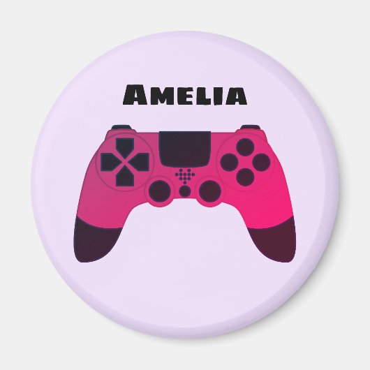 Gaming Controller Video Games Nerd Gamername Magnet (Vorne)