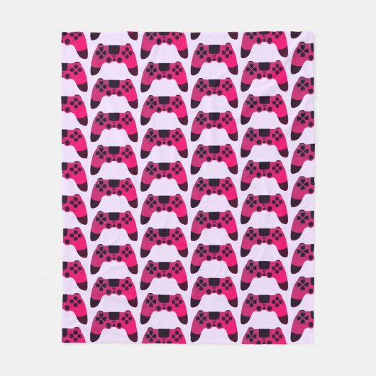 Gaming-Controller Videogames Nerd Gamer Fleecedecke (Vorderseite)