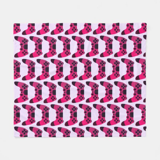 Gaming-Controller Videogames Nerd Gamer Fleecedecke (Vorderseite (Horizontal))