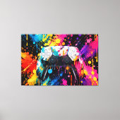 Gaming-Controller-Wandkunst Leinwanddruck (Vorderseite)