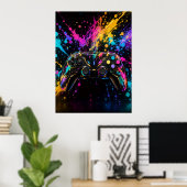 Gaming-Controller-Wandkunst Poster (Heimbüro)