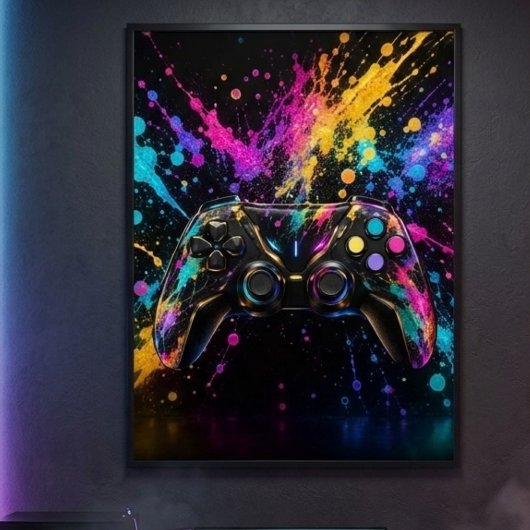 Gaming-Controller-Wandkunst Poster