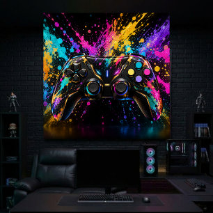 Gaming-Controller-Wandkunst Poster