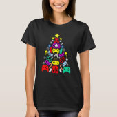 Gaming Controller Weihnachtsbaum Familie Matching  T-Shirt (Vorderseite)