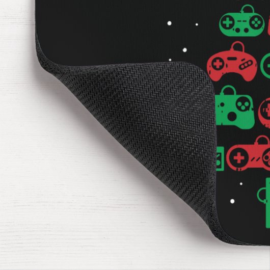 Gaming-Controller Weihnachtsbaum Gamer Party Cool Mousepad (Ecke)