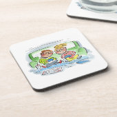 Gaming Couple Getränkeuntersetzer (Linke Seite)