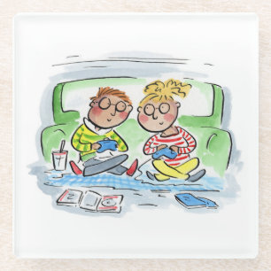 Gaming Couple Glasuntersetzer