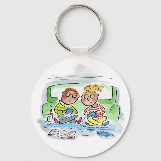 Gaming Couple Schlüsselanhänger (Vorderseite)