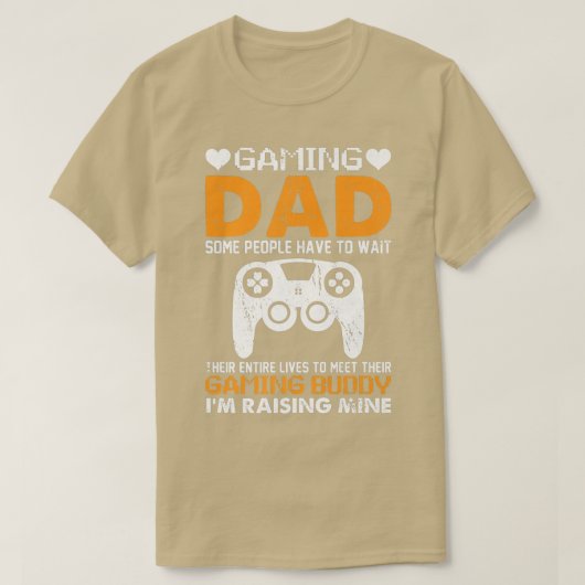 Gaming Dad Console Gamer Video Game Player Fathers T-Shirt (Design vorne)