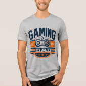 Gaming Dad Retro Badge Video Game Father Shirt (Vorderseite)