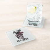 Gaming-Design für Mini-Kontrollen Glasuntersetzer (Schrägansicht)