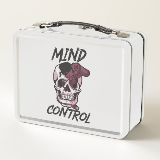 Gaming-Design für Mini-Kontrollen Metall Brotdose (Rückseite)