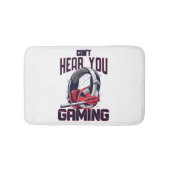 Gaming-Design mit Headset Badematte (Vorderseite)