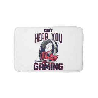 Gaming-Design mit Headset Badematte