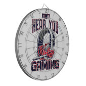 Gaming-Design mit Headset Dartscheibe (Vorderseite Links)