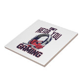 Gaming-Design mit Headset Fliese (Seite)