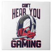 Gaming-Design mit Headset Fliese (Vorderseite)